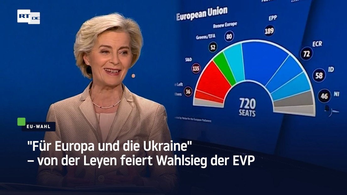 "Für Europa und die Ukraine" – von der Leyen feiert Wahlsieg der EVP
