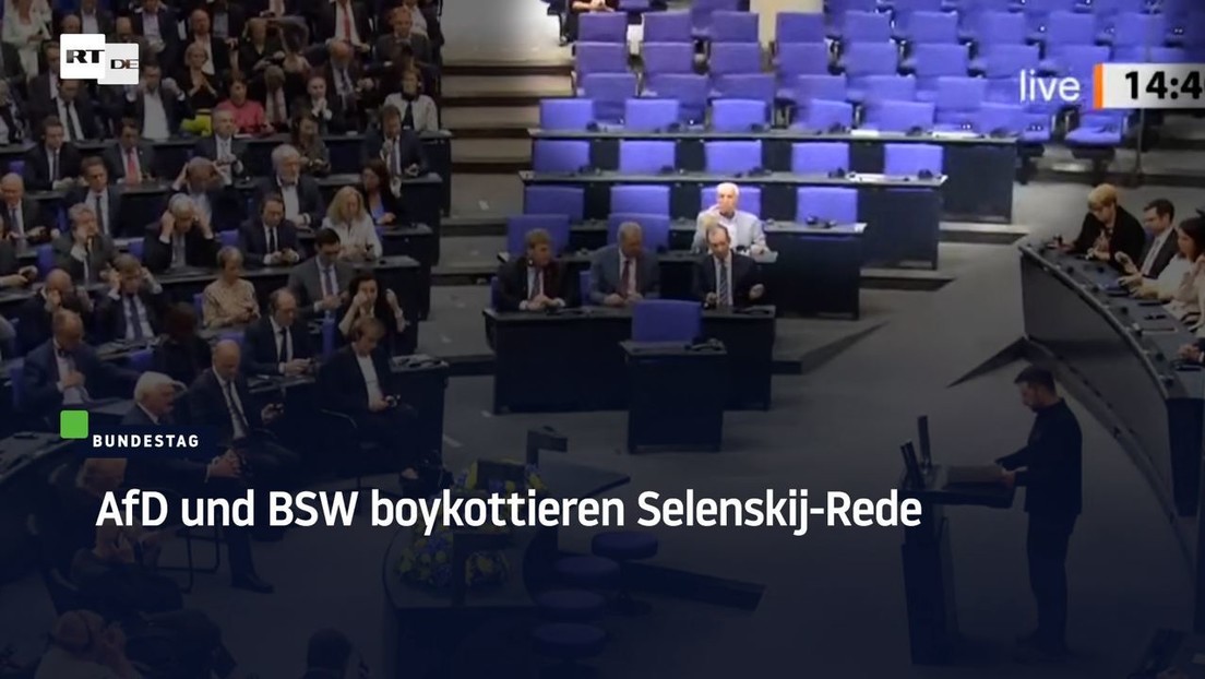 AfD Und BSW Boykottieren Selenskij-Rede Im Bundestag — RT DE