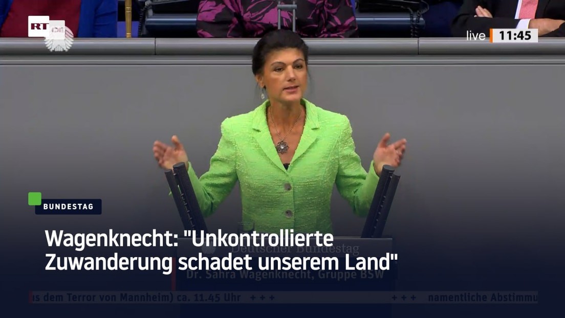 Wagenknecht: Viele Länder haben die unkontrollierte Migration gestoppt – nur wir nicht