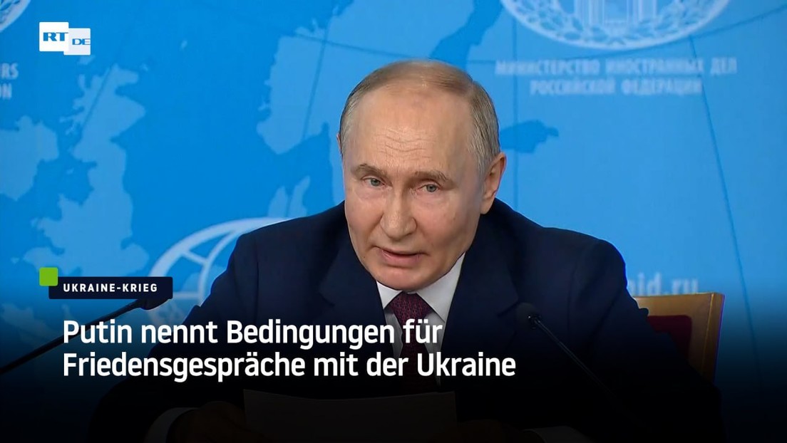 Putin nennt Bedingungen für Friedensgespräche mit der Ukraine