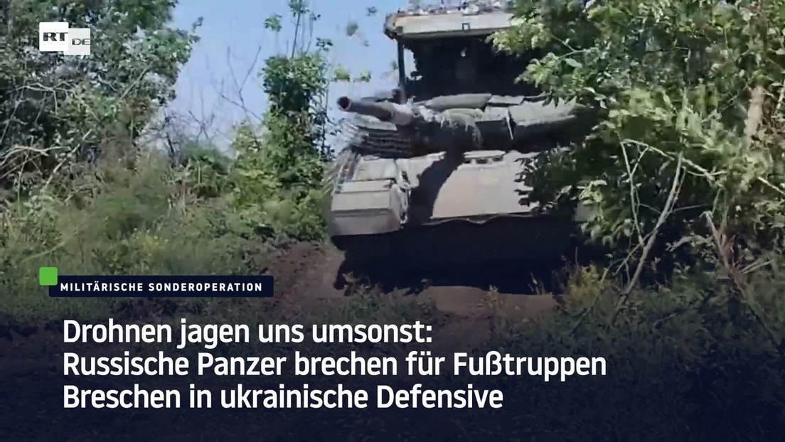 Drohnen jagen uns umsonst: Russische Panzer brechen für Fußtruppen Breschen in ukrainische Defensive