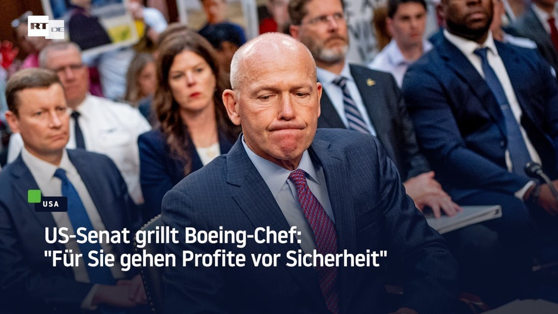 US-Senat grillt Boeing-Chef: "Für Sie gehen Profite vor Sicherheit"
