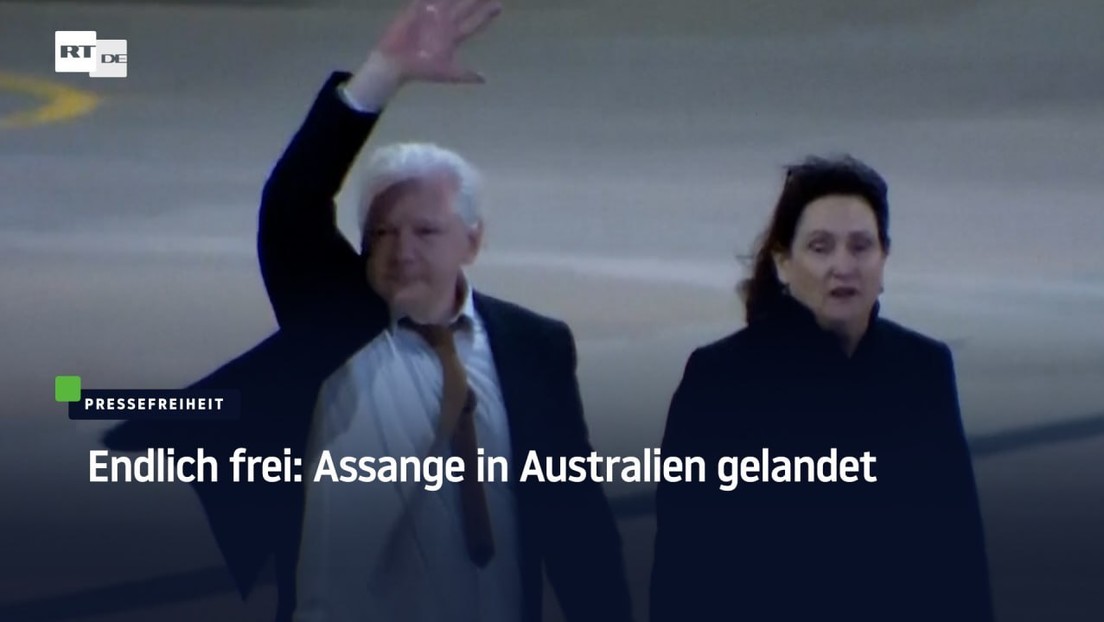 In Australien gelandet: Assange kommt wohlbehalten zu Hause an
