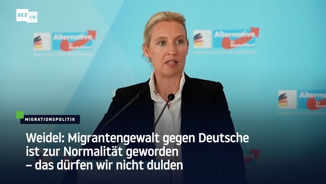 Weidel: Migrantengewalt gegen Deutsche ist zur Normalität geworden – das dürfen wir nicht dulden