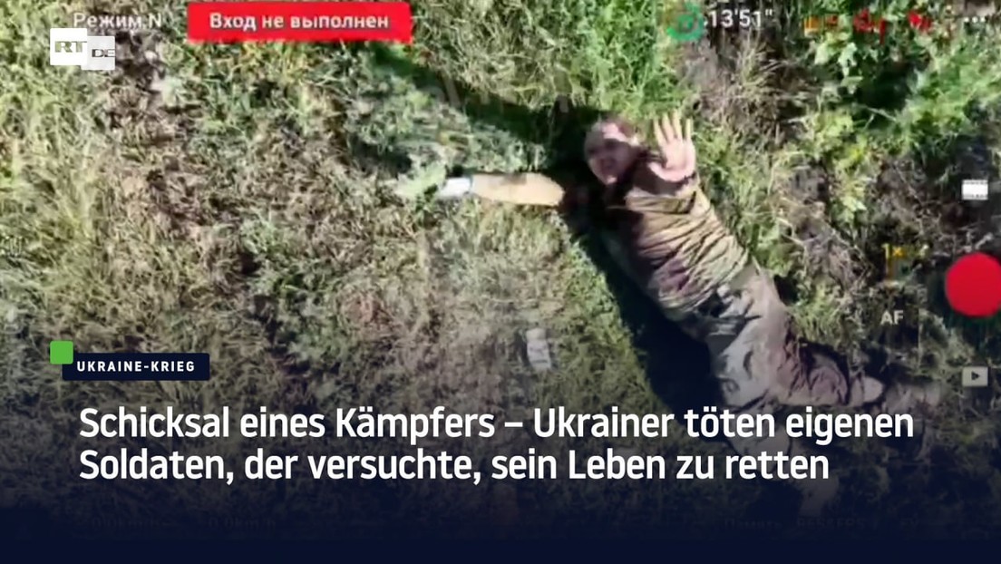 Schicksal eines Kämpfers – Ukrainer töten eigenen Soldaten, der versuchte, sein Leben zu retten