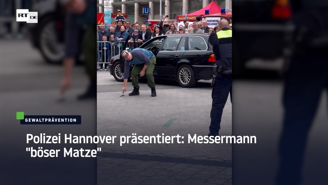 Polizei Hannover präsentiert Festnahme vom Messermann "böser Matze"