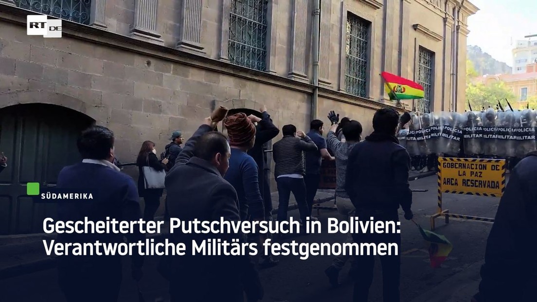 Gescheiterter Putsch in Bolivien: Verantwortliche Militärs festgenommen