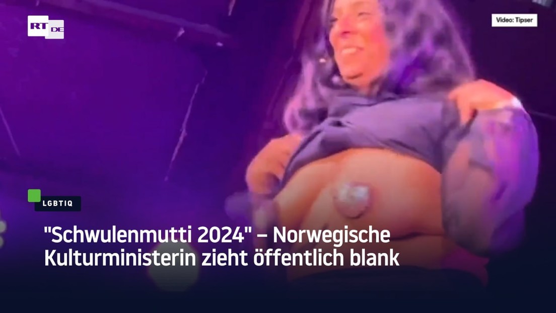 "Schwulenmutti 2024" – Norwegische Kulturministerin zieht öffentlich blank