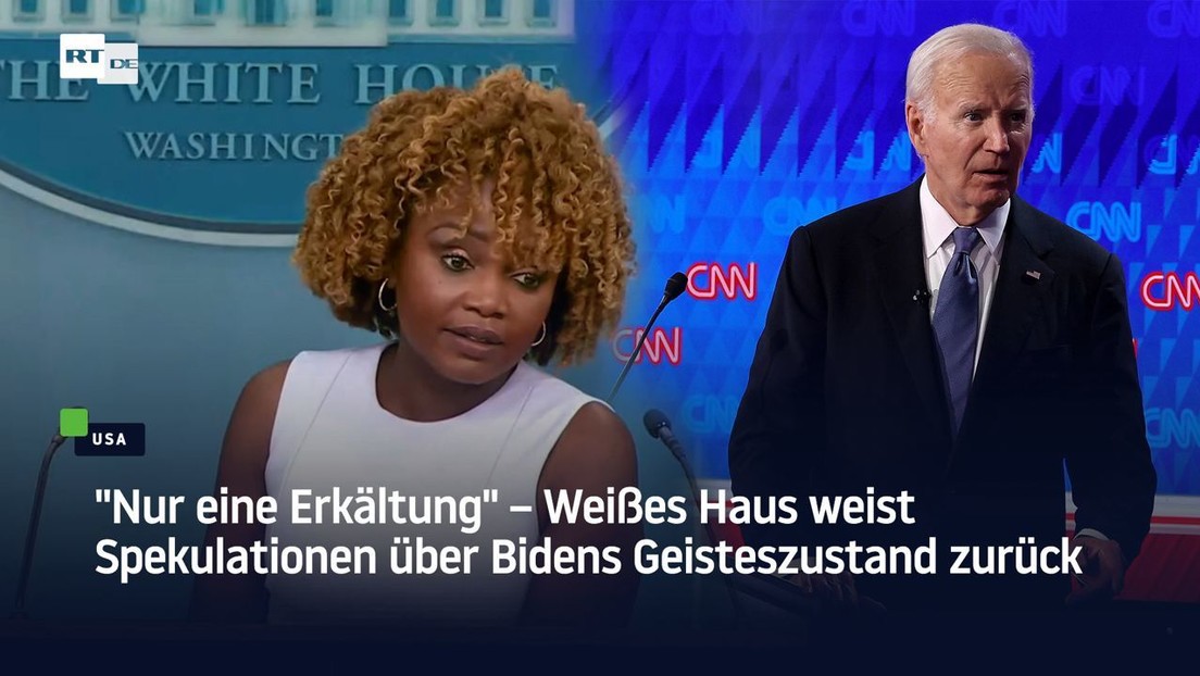 "Nur eine Erkältung" – Weißes Haus weist Spekulationen über Bidens Geisteszustand zurück