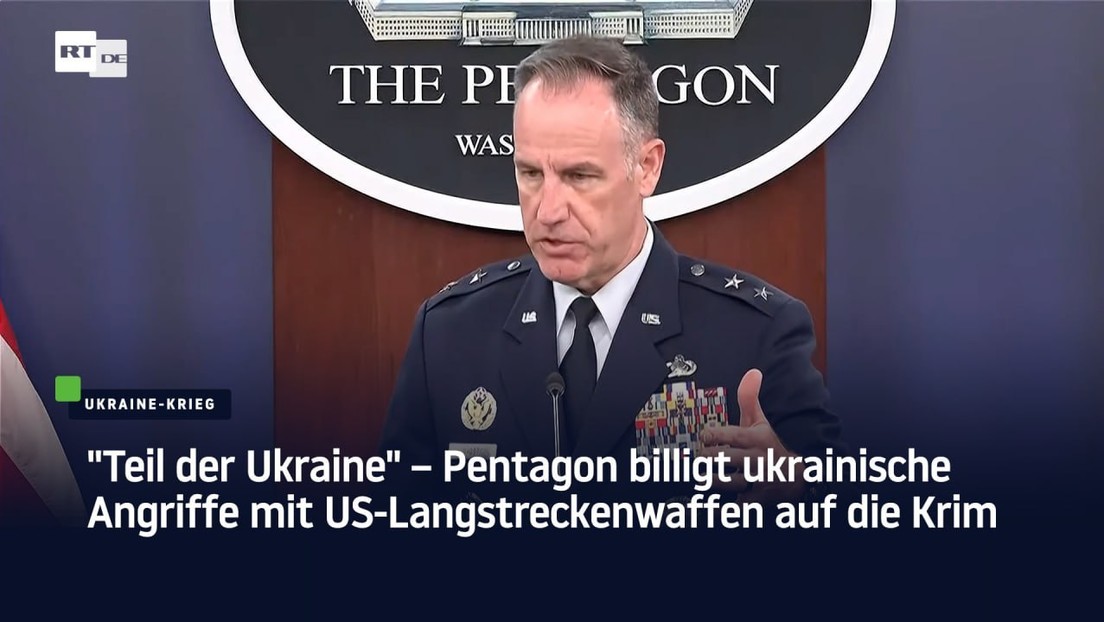 "Teil der Ukraine" – Pentagon billigt ukrainische Angriffe mit US-Langstreckenwaffen auf die Krim
