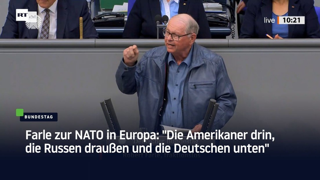 Farle zur NATO in Europa: "Die Amerikaner drin, die Russen draußen und die Deutschen unten"