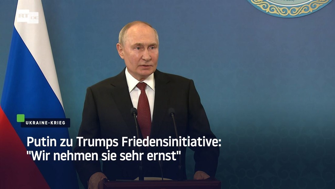 Putin zu Trumps Friedensinitiative: "Wir nehmen sie sehr ernst"