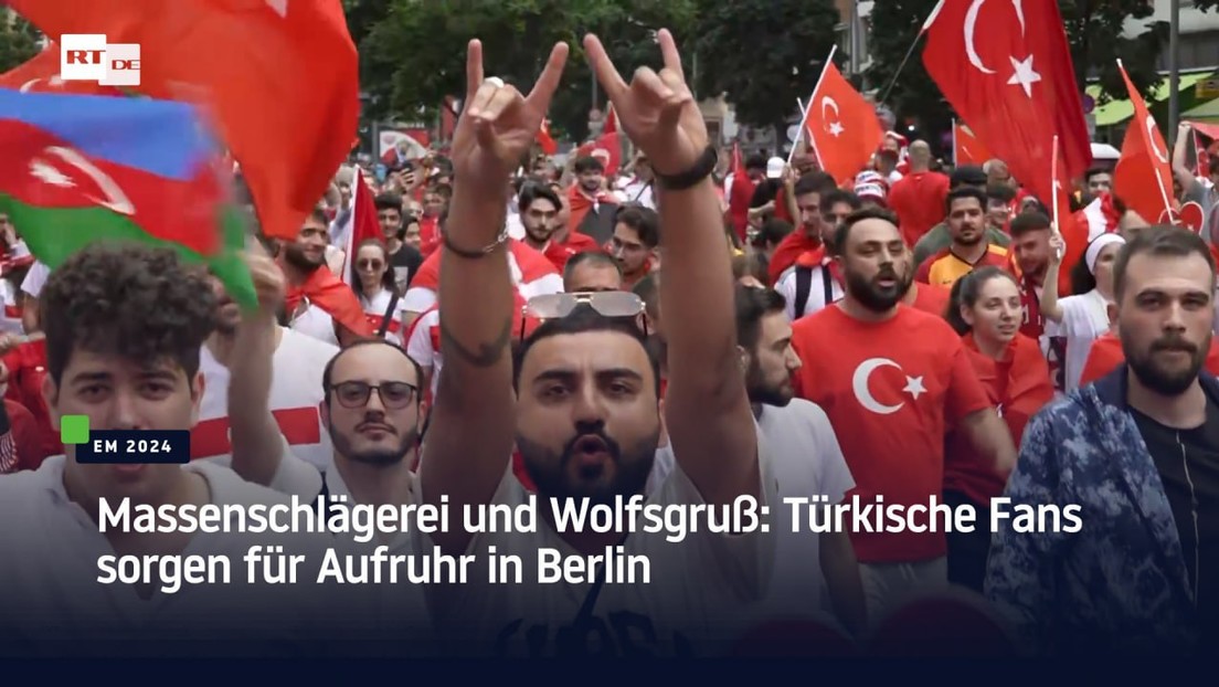 Massenschlägerei und Wolfsgruß: Türkische Fans sorgen für Aufruhr in Berlin