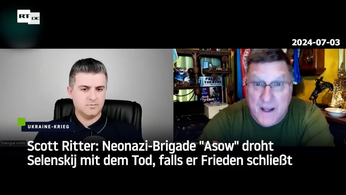 Scott Ritter: Neonazi-Brigade "Asow" droht Selenskij mit dem Tod, falls er Frieden schließt