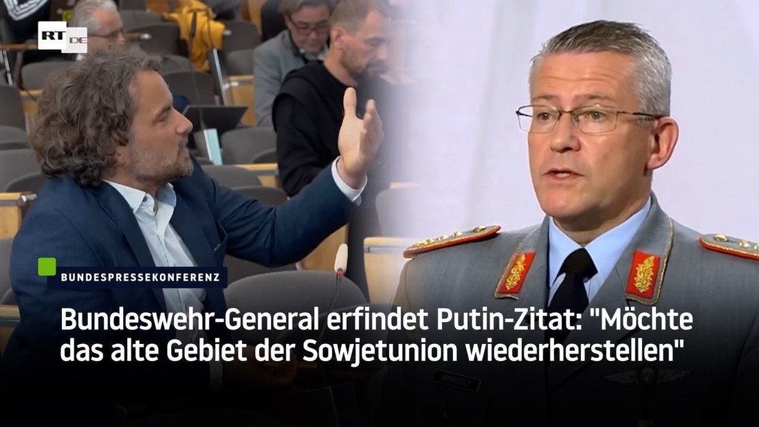 Bundeswehr-General erfindet Putin-Zitat: "Möchte das alte Gebiet der Sowjetunion wiederherstellen"