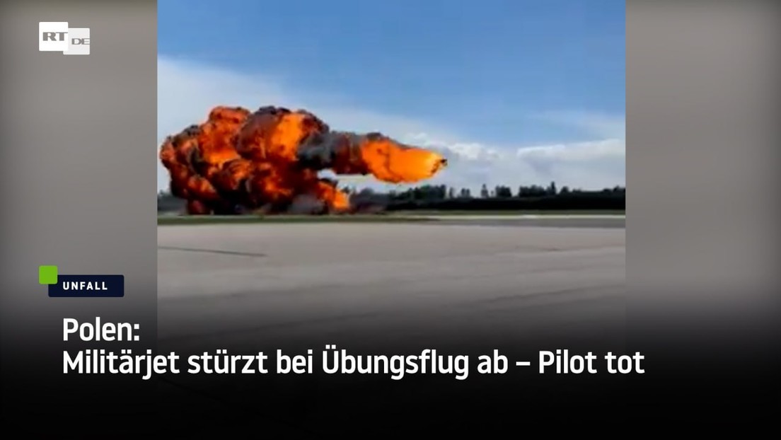 Polen: Militärjet stürzt bei Übungsflug ab – Pilot tot