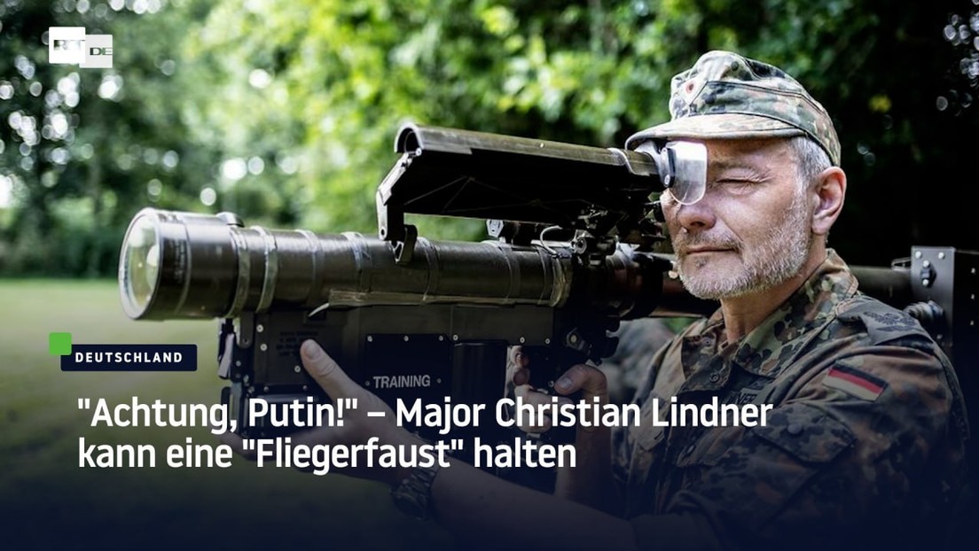"Achtung, Putin!" – Major Christian Lindner kann eine "Fliegerfaust" halten