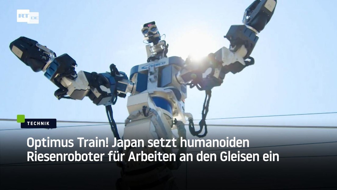 Optimus Train! Japan setzt humanoiden Riesenroboter für Arbeiten an den Gleisen ein