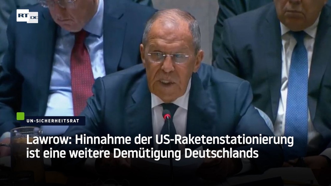 Lawrow: Hinnahme der US-Raketenstationierung ist eine weitere Demütigung Deutschlands