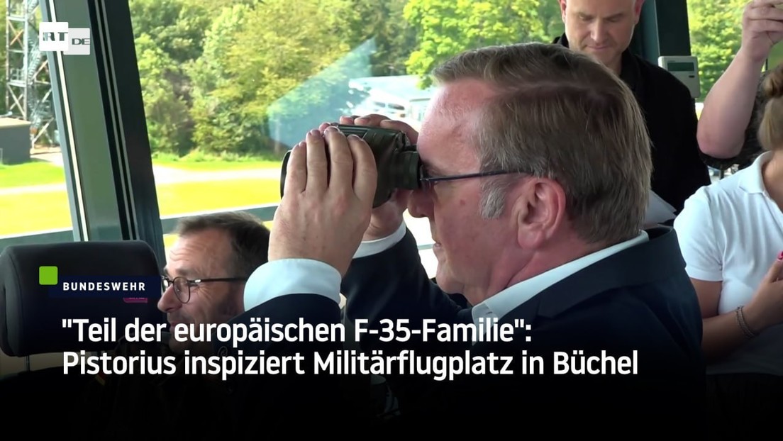 "Teil der europäischen F-35-Familie": Pistorius inspiziert Militärflugplatz in Büchel