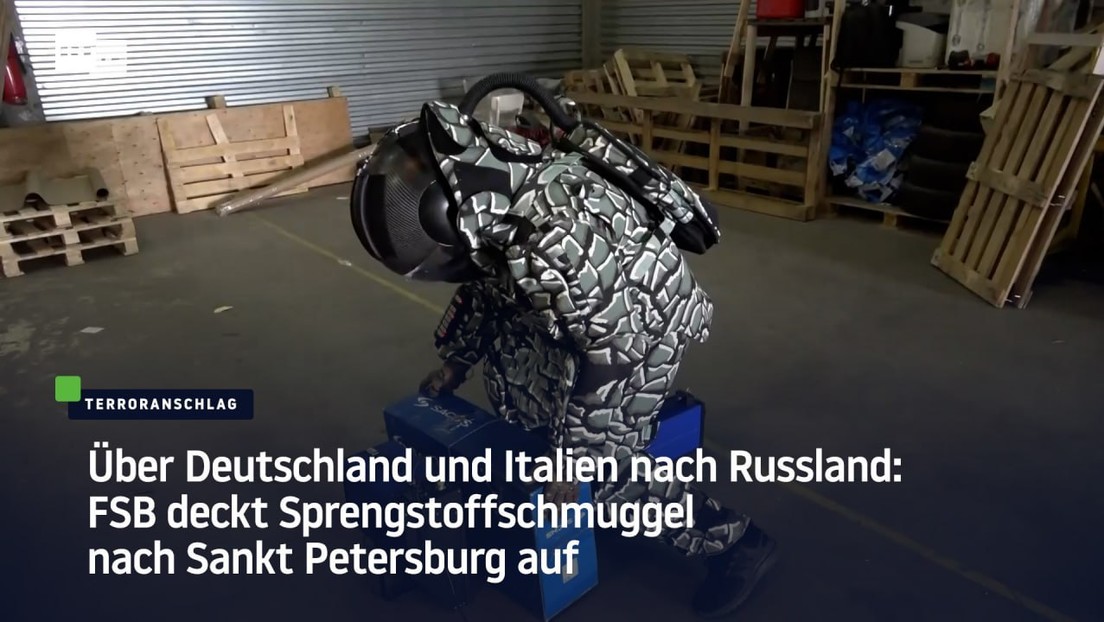 Über Deutschland und Italien nach Russland: FSB deckt Sprengstoffschmuggel nach Sankt Petersburg auf