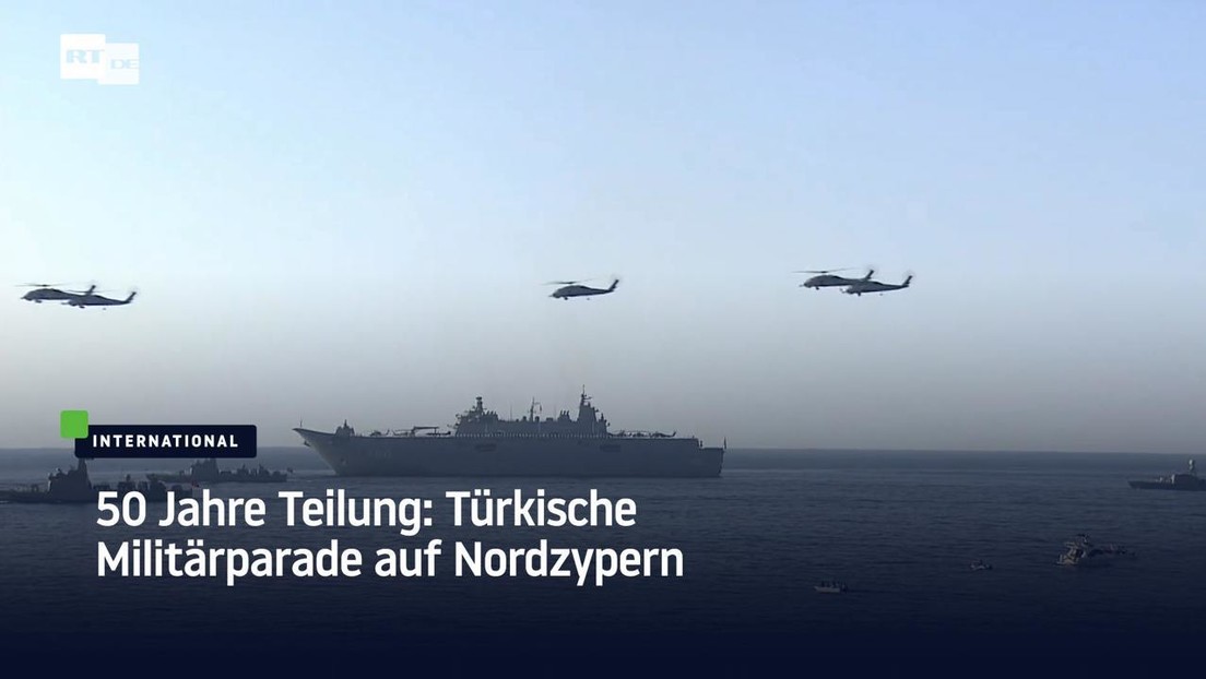 50 Jahre Teilung: Türkische Militärparade auf Nordzypern