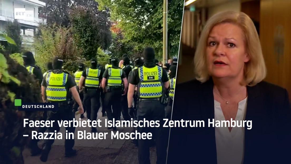 Faeser verbietet Islamisches Zentrum Hamburg – Razzia in Blauer Moschee