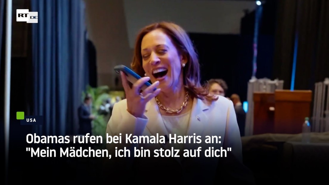Obamas rufen bei Kamala Harris an: "Mein Mädchen, ich bin stolz auf dich"
