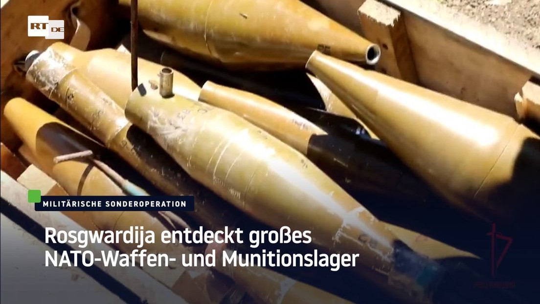 Rosgwardija entdeckt großes NATO-Waffen- und Munitionslager