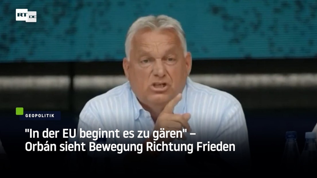 "In der EU beginnt es zu gären" – Orbán sieht Bewegung Richtung Frieden