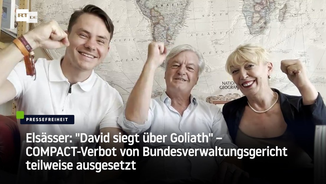 Elsässer: "David siegt über Goliath" – COMPACT-Verbot teilweise ausgesetzt