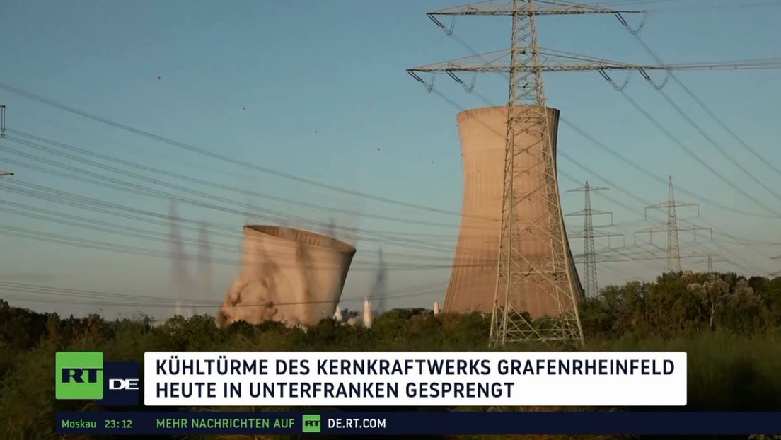 "Grüner Energiewende-Wahn" – Kühltürme des AKW Grafenrheinfeld gesprengt