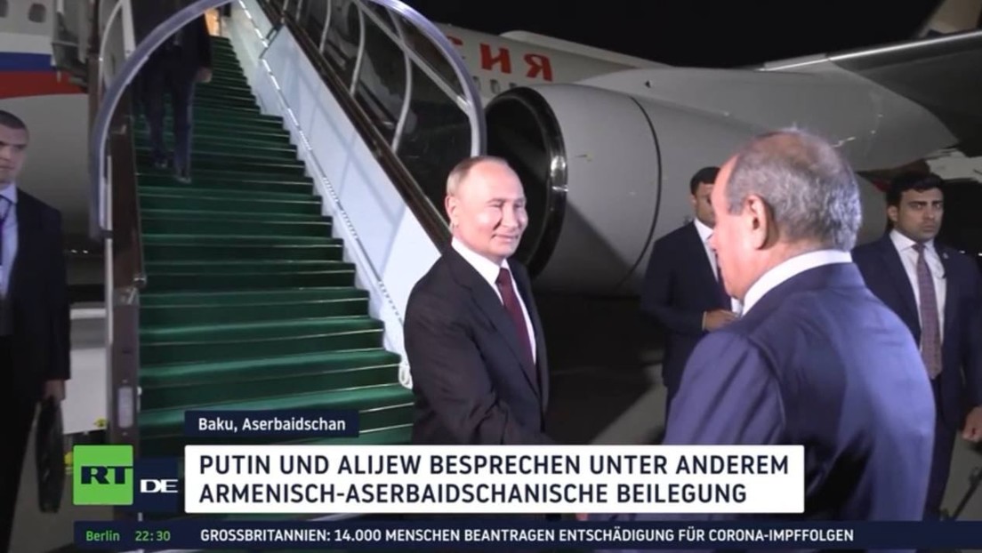 Wladimir Putin ist in Baku angekommen