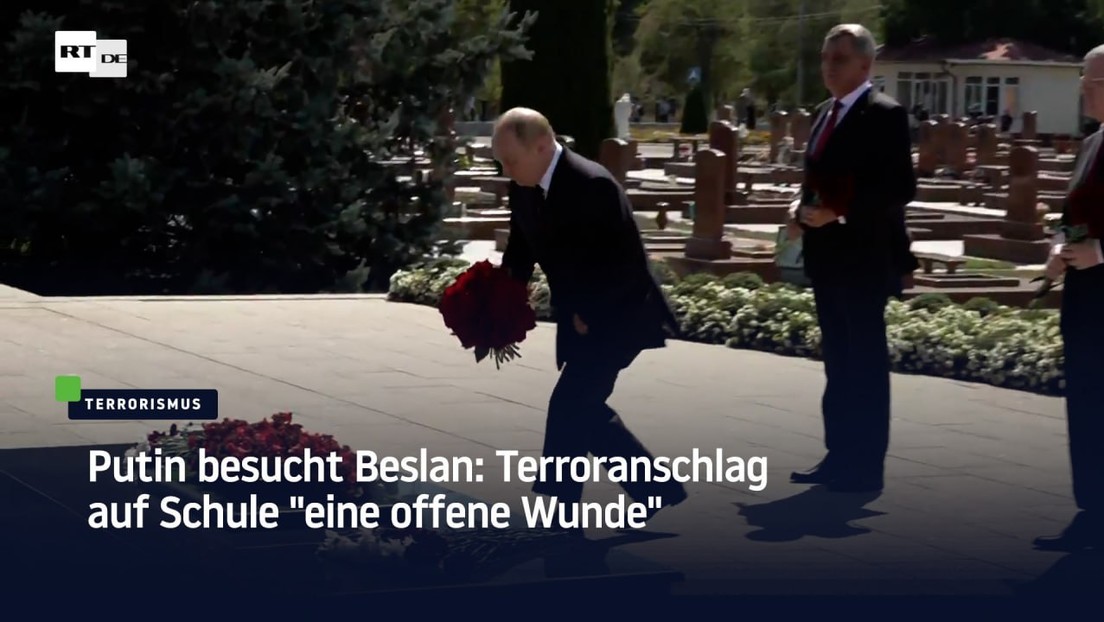 Putin besucht Beslan: Terroranschlag auf Schule "eine offene Wunde"