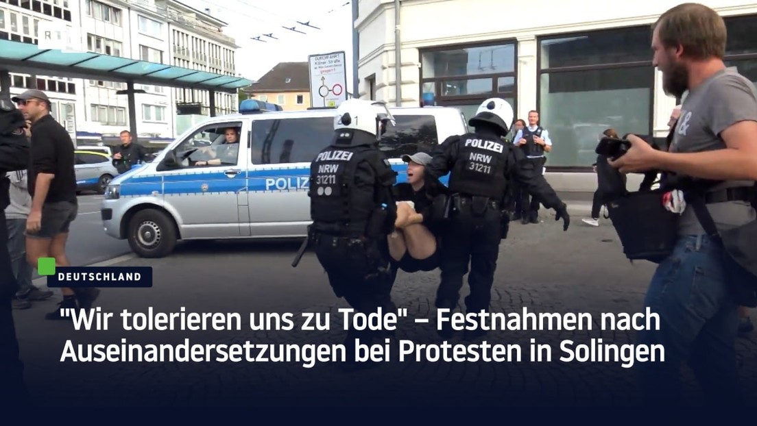 "Wir tolerieren uns zu Tode" – Festnahmen nach Auseinandersetzungen bei Protesten in Solingen