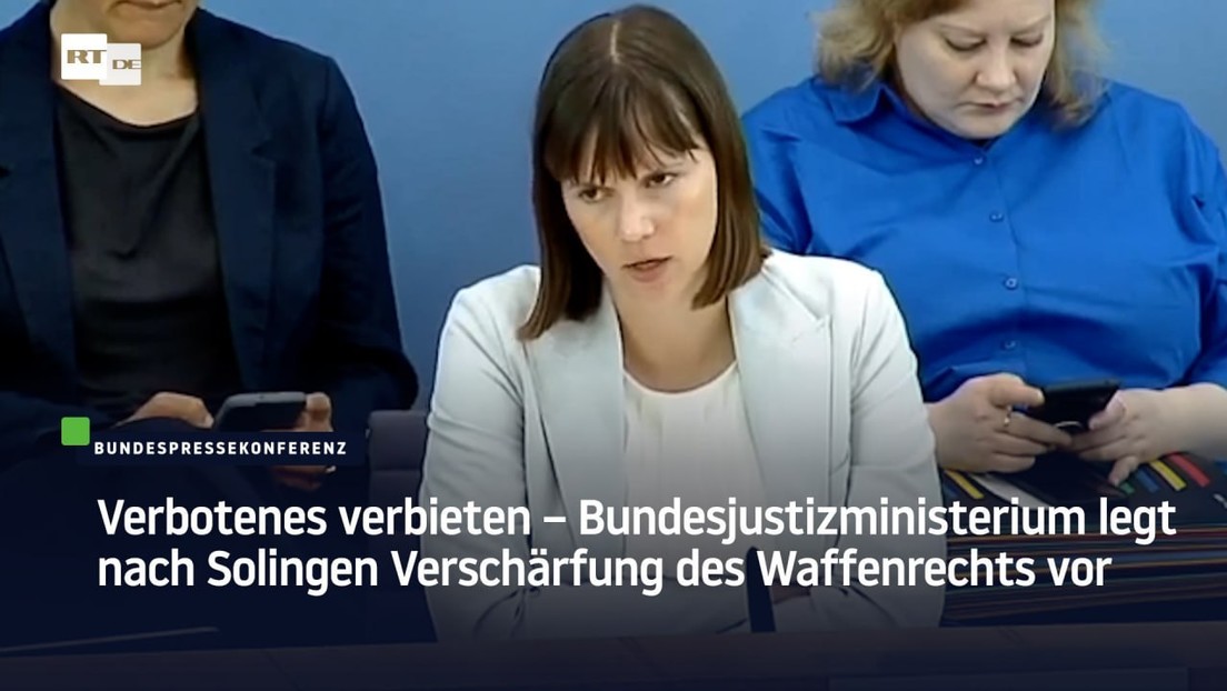 Verbotenes verbieten – Bundesjustizministerium legt nach Solingen Verschärfung des Waffenrechts vor