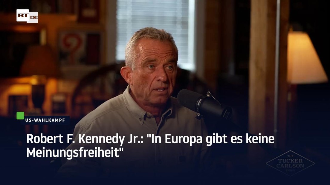 Robert F. Kennedy Jr.: "In Europa gibt es keine Meinungsfreiheit mehr"