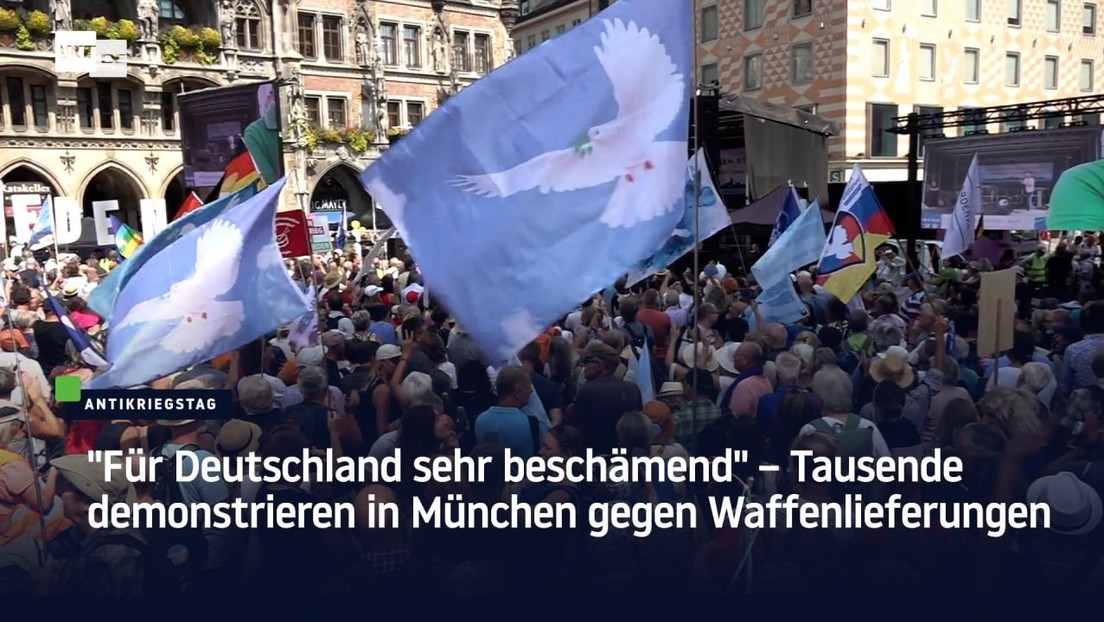 "Für Deutschland sehr beschämend" – Tausende demonstrieren in München gegen Waffenlieferungen