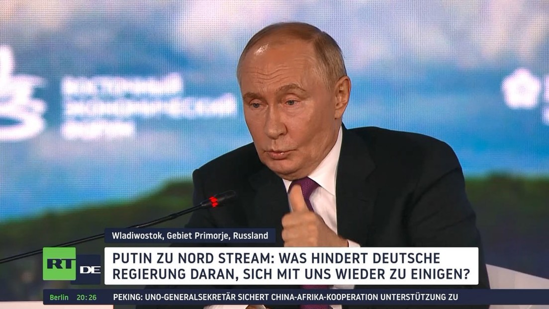 Putin zu Nord Stream: Gas fließt sofort nach Deutschland, wenn Bundesregierung will