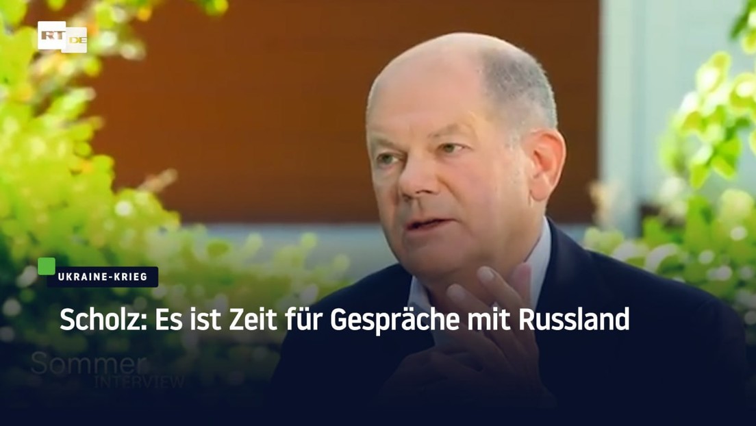 Scholz: Es ist Zeit für Gespräche mit Russland