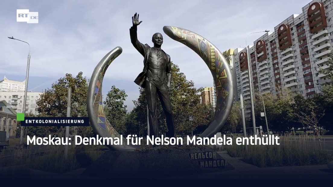 Denkmal für Nelson Mandela in Moskau enthüllt