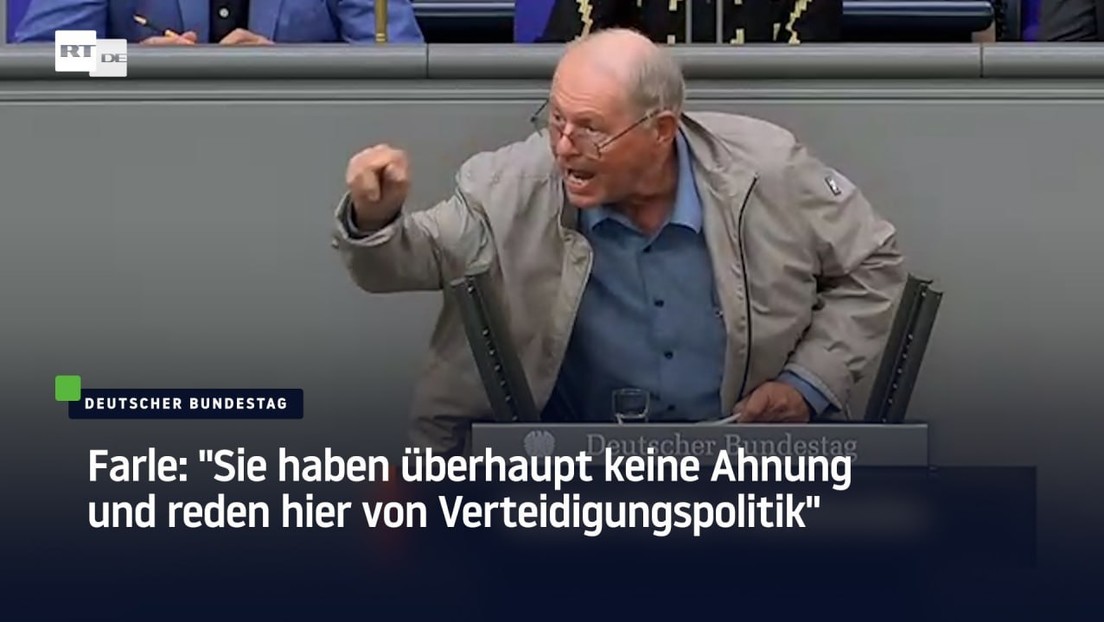 Farle: "Sie haben überhaupt keine Ahnung und reden hier von Verteidigungspolitik"