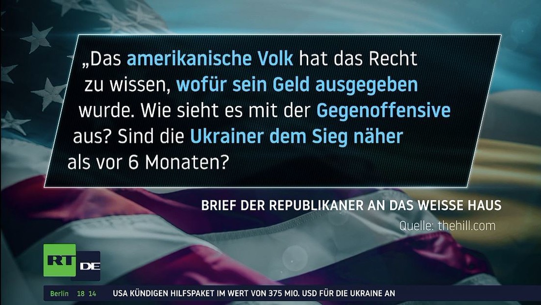 Neues Hilfspaket für die Ukraine in Milliardenhöhe – Republikaner zeigen sich empört