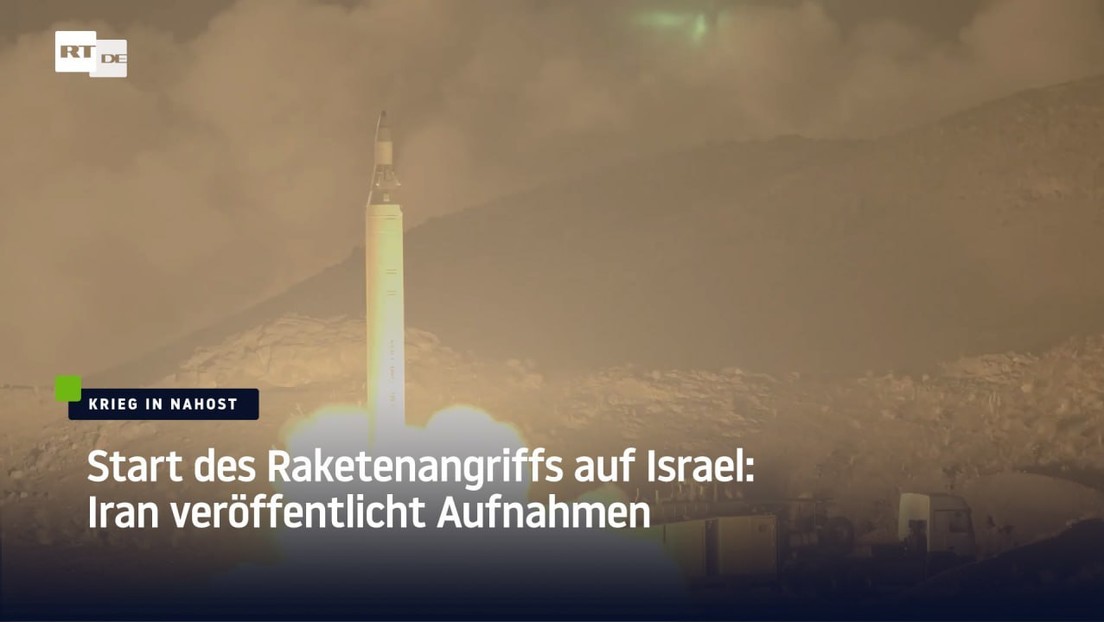 Start des Raketenangriffs auf Israel: Iran veröffentlicht Aufnahmen