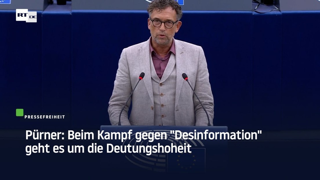 Pürner: Beim Kampf gegen "Desinformation" geht es um die Deutungshoheit