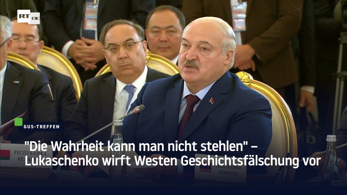 "Die Wahrheit kann man nicht stehlen" – Lukaschenko wirft Westen Geschichtsfälschung vor
