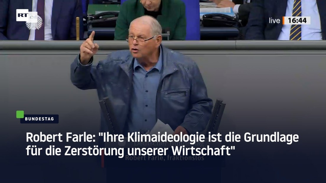 Robert Farle: "Ihre Klimaideologie ist die Grundlage für die Zerstörung unserer Wirtschaft"