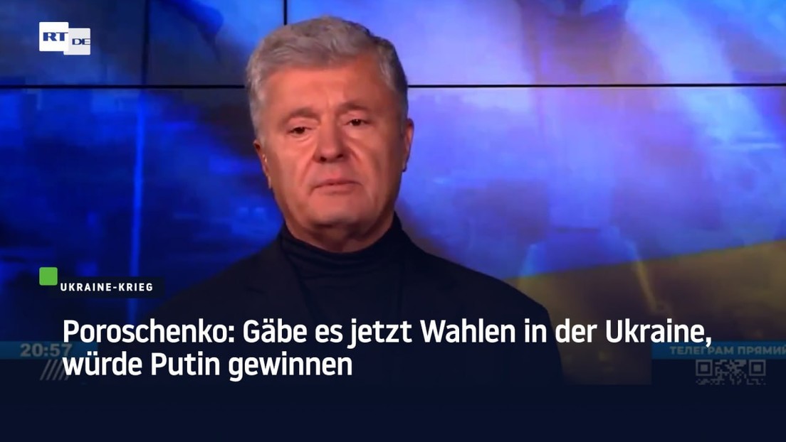 Poroschenko: Gäbe es jetzt Wahlen in der Ukraine, würde Putin gewinnen