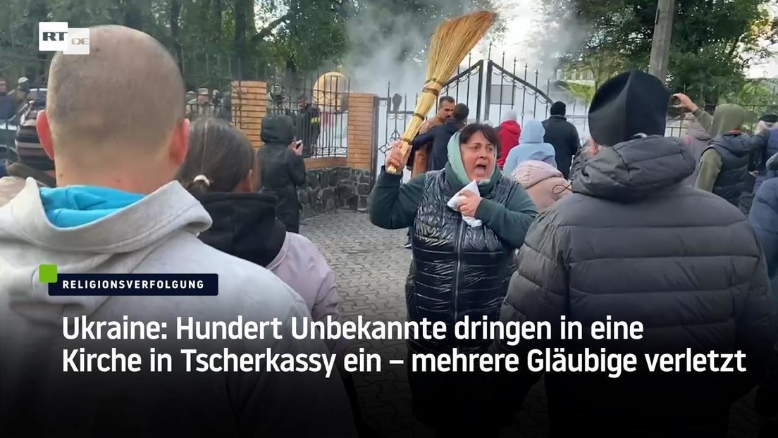 Ukraine: Hundert Unbekannte dringen in eine Kirche in Tscherkassy ein – mehrere Gläubige verletzt