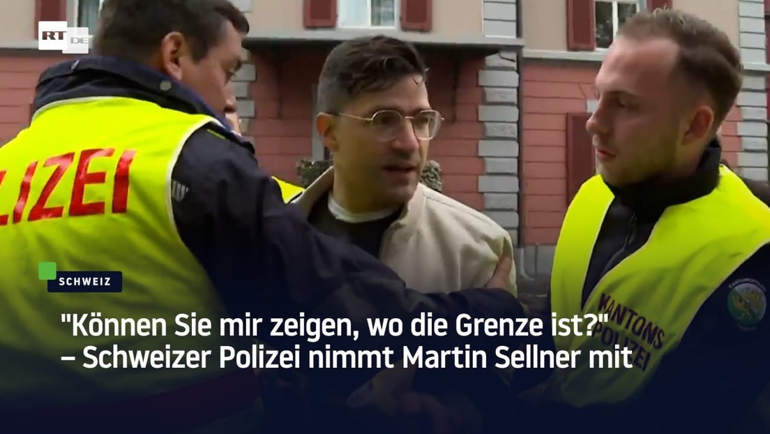 "Können Sie mir zeigen, wo die Grenze ist?" – Schweizer Polizei nimmt Martin Sellner mit